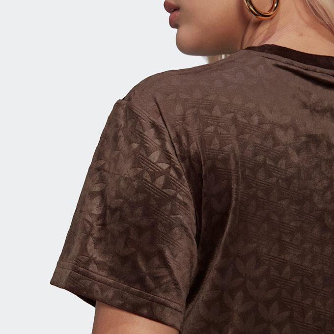 adidas Originals Summer Rave Cropped T-Shirt Braun 13614 4