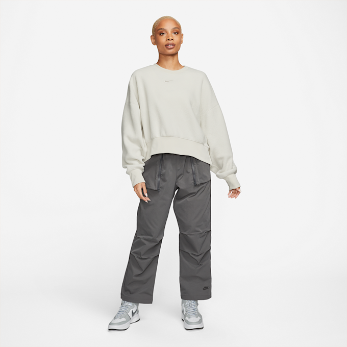 Nike Sportswear Plush Women's Mod Crop Crew-Neck Sweatshirt beige 14685 4