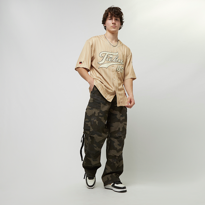 FUBU Varsity Multicolor Pinstripe Baseballjersey bege 18552 7