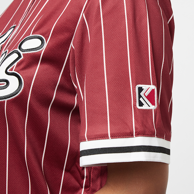 Karl Kani Varsity Pinstripe Baseball Shirt beige 19412 4