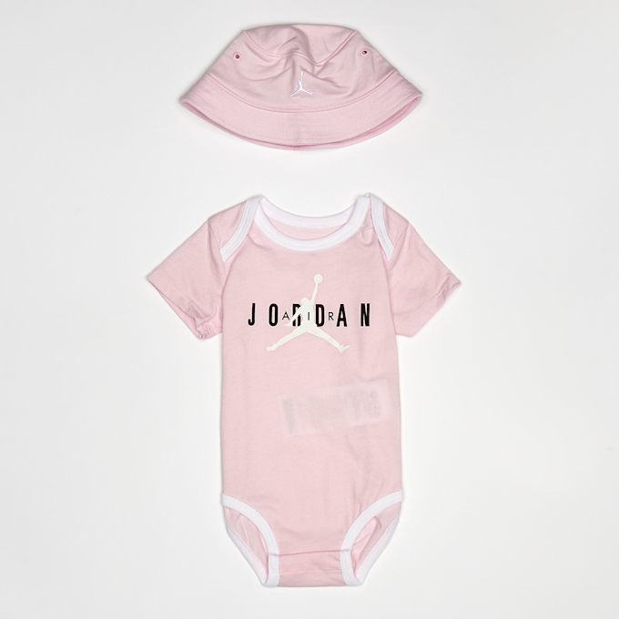 Jordan High Brand Read Bucket Hat & Bodysuit Set (2 Piece) rosa 20291 1