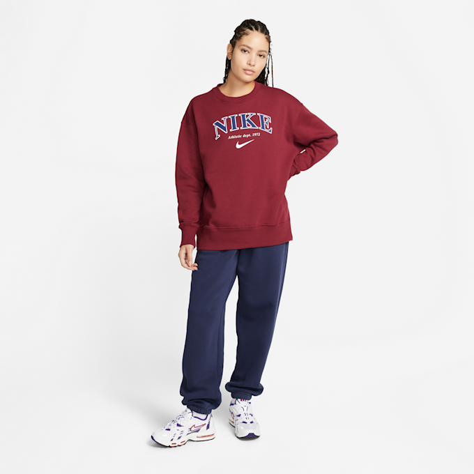 Nike Sportswear Phoenix Fleece Oversized Crew-Neck Sweatshirt Rot 20492 4