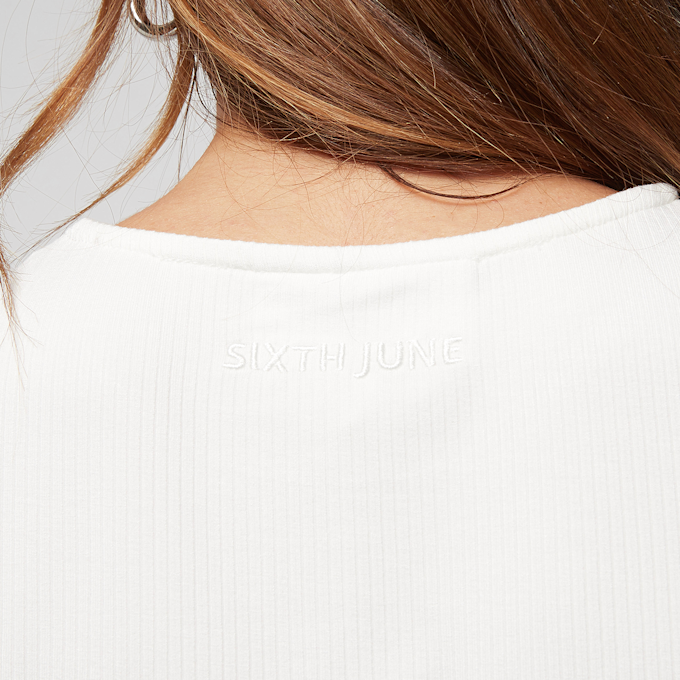Sixth June BASIC CROP TOP weiß 21441 3