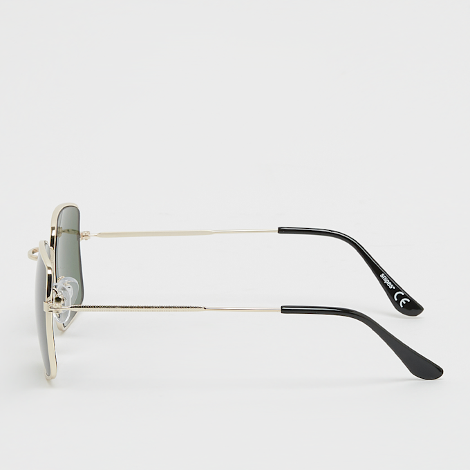 SNIPES Kwadratowe okulary przeciwsłoneczne - złote, zielone czarny 22268 2