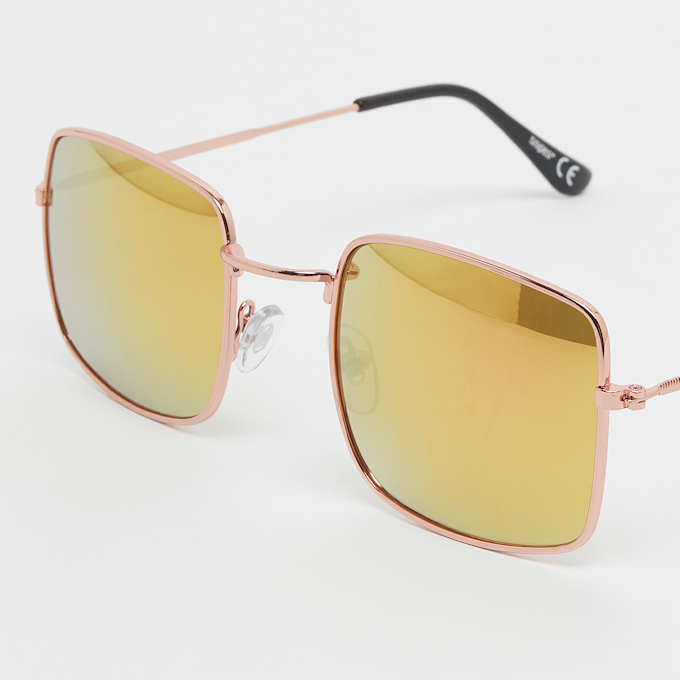 SNIPES Kwadratowe okulary przeciwsłoneczne - złote, żółty złoty 22269 3