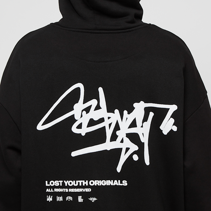 Lost Youth Hoodie ''Graffiti'' noir 22854 4