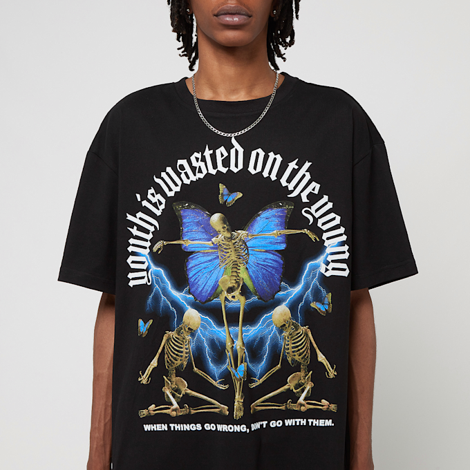 Lost Youth Ly Tee "Butterfly" schwarz 22865 3