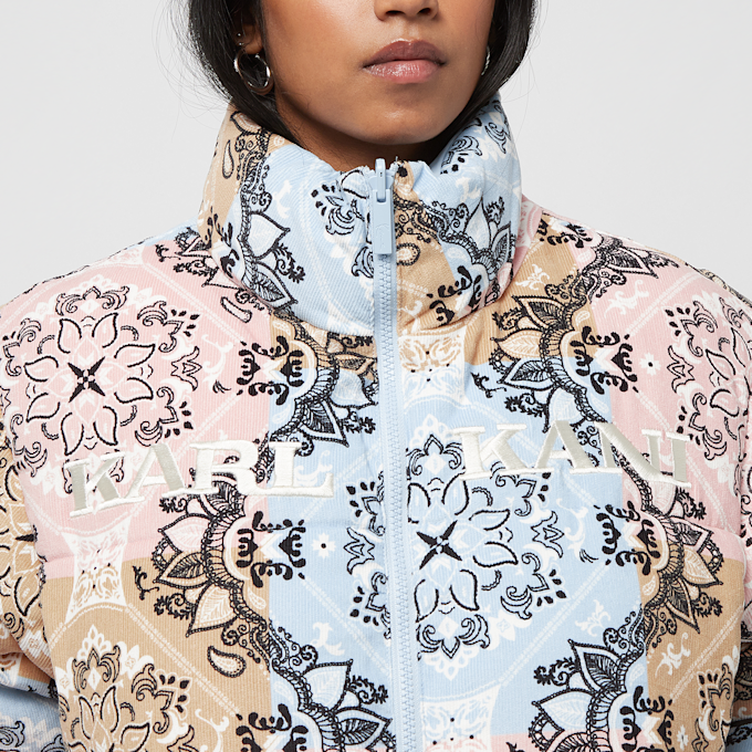 Karl Kani Retro Paisley Corduroy Reversible Puffer Jacket multicolor 19861 4