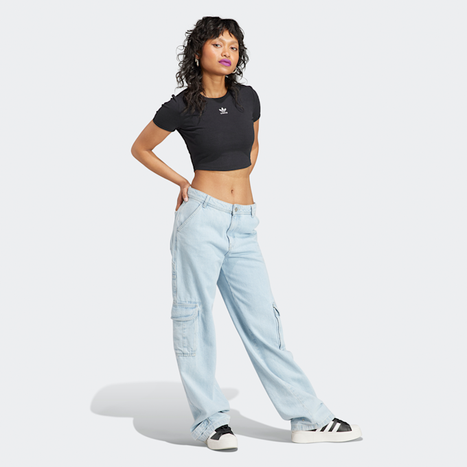 adidas Originals Essentials Rib T-Shirt schwarz 26354 5