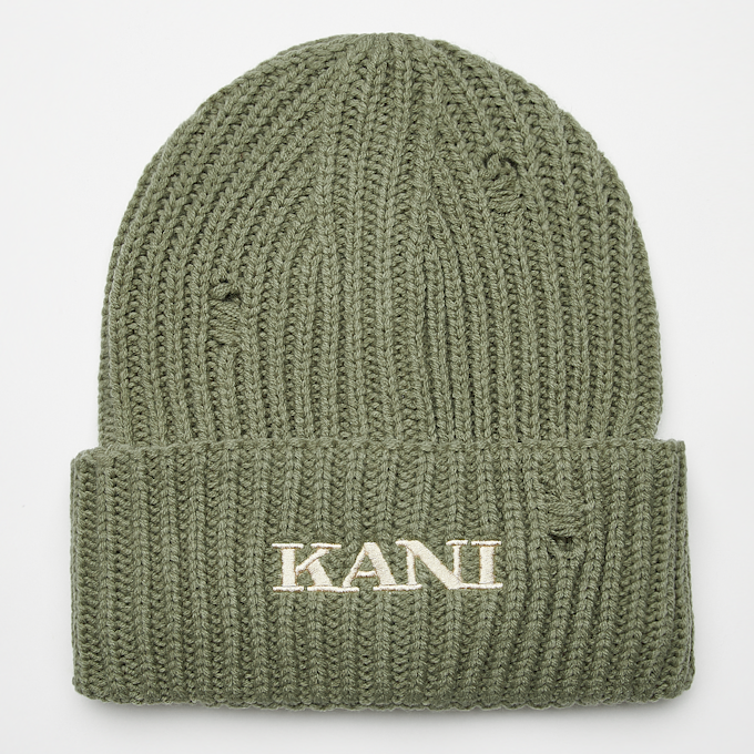 Karl Kani Small Retro Embro DamageBeanie grün 26793 1