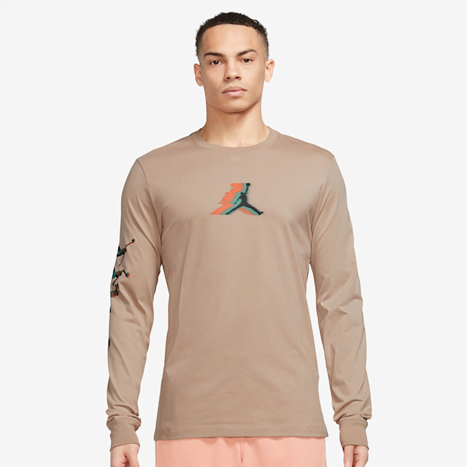 Jordan Brand Long-Sleeve Crewneck Braun 27623 1