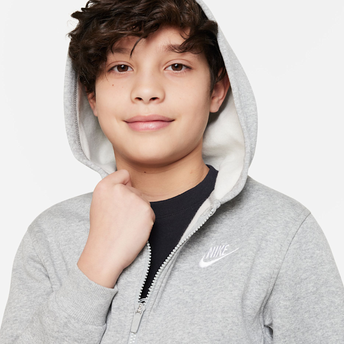 Nike   Club Fleece Full-Zip Hoodie grijs 27663 3