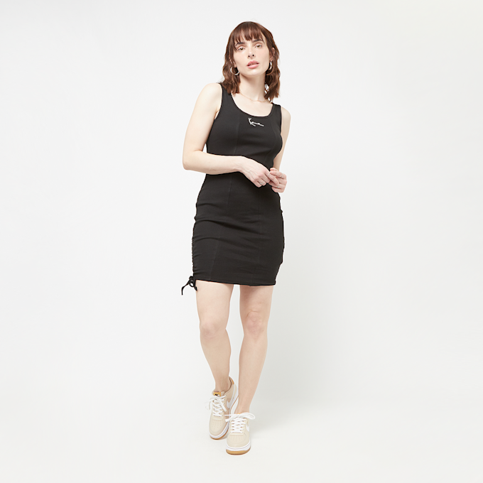 Karl Kani Small Signature Gathering Rib Dress schwarz 23036 5