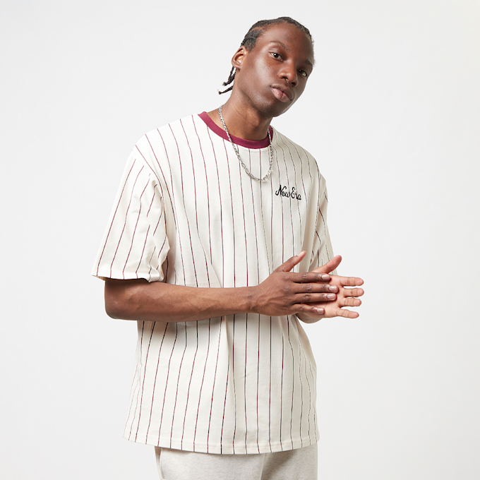 New Era Pinstripe Oversized Tee Multicolor 23245 1