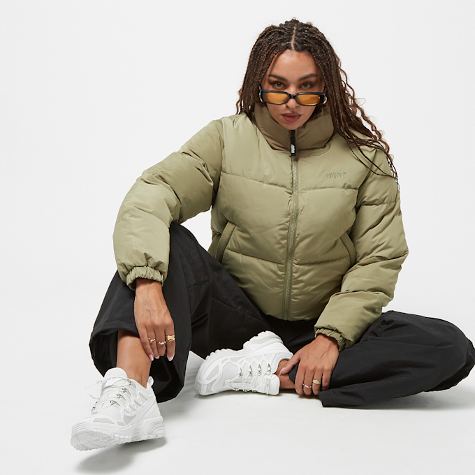 SNIPES Small Logo Short Puffer Jacket zelena 23341 5
