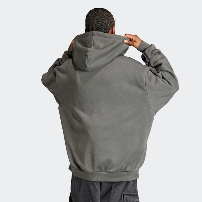 adidas Originals adilenium Oversized Full-Zip Hoodie Grau 24343 2