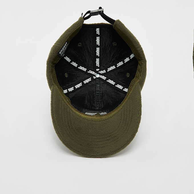 SNIPES Woven Label Basic Logo Polar Fleece 5-Panel Cap Grün 24615 3
