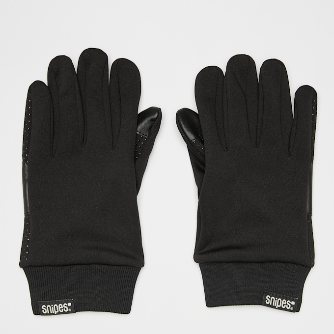 SNIPES Woven Flag Label Basic Logo Tech Fleece Gloves schwarz 24633 1