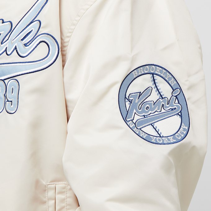 Karl Kani Varsity Bowling Jacket beige 24728 4