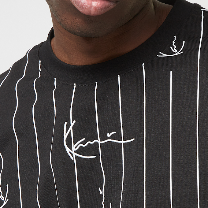 Karl Kani Small Signature Logo Pinstripe Tee zwart 24730 3