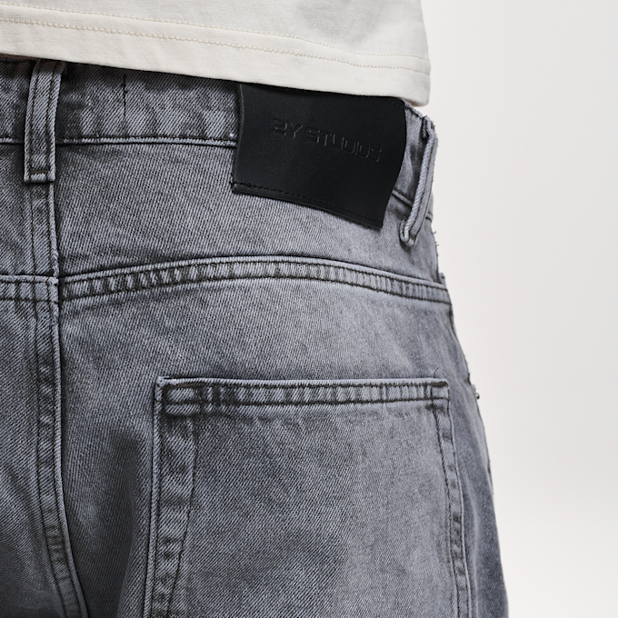 2Y STUDIOS Arun Open Hem Straight Jeans grijs 24752 3