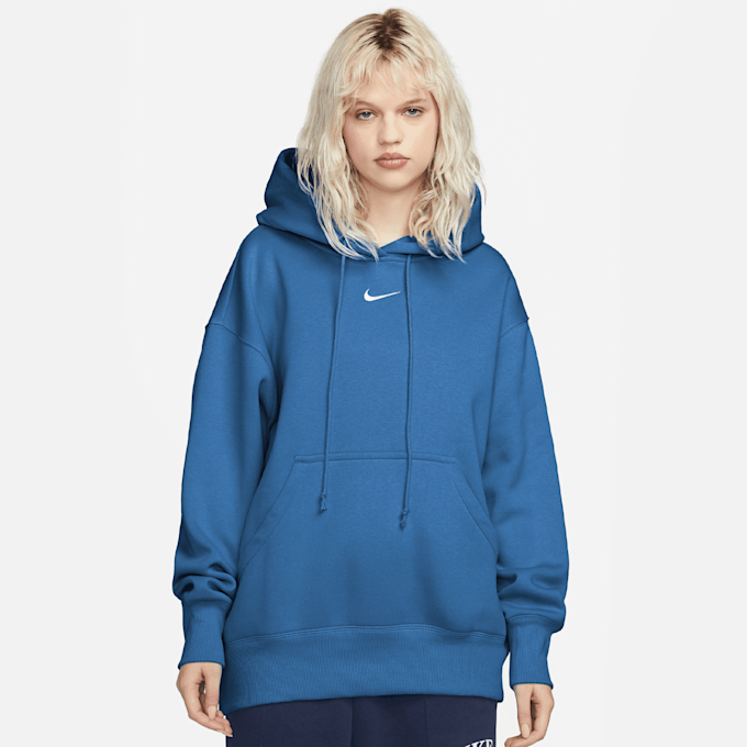 Nike Sportswear Phoenix Fleece Oversized Hoodie Blau 28167 1