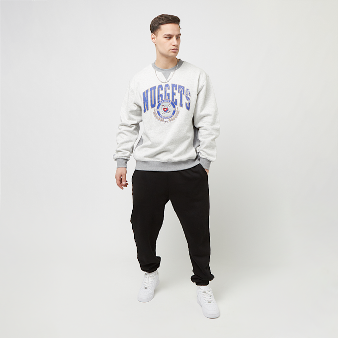 Mitchell & Ness NBA Premium Fleece Crew Denver Nuggets grau 28510 4