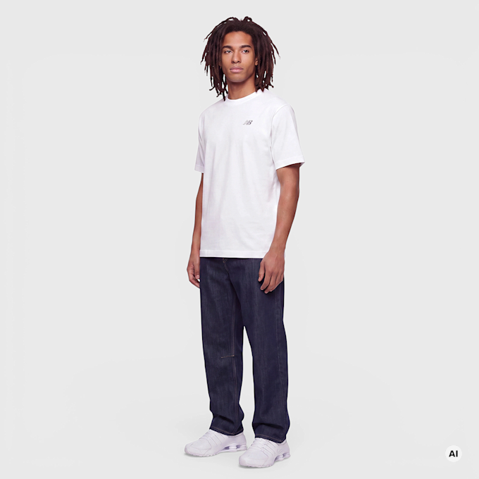 New Balance Small Logo T-Shirt bianco 28886 4