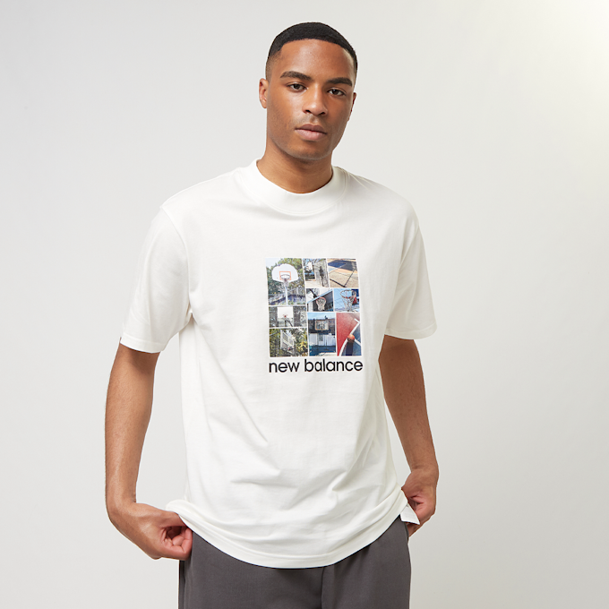New Balance Hoops Graphic T-Shirt Weiss 28943 1