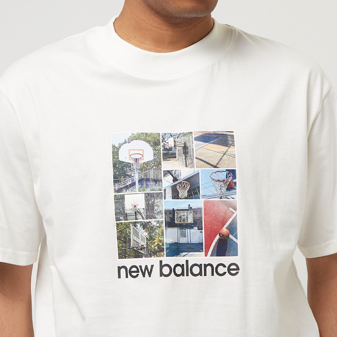 New Balance Hoops Graphic T-Shirt Weiss 28943 3