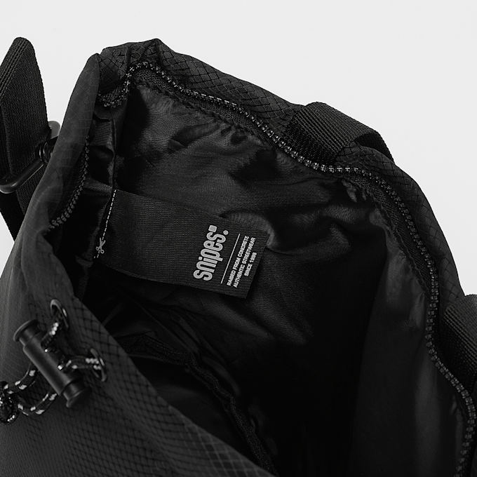 SNIPES Basic Logo Ripstop Pouch Bag Nero 28956 5
