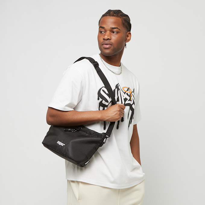 SNIPES Basic Logo Ripstop Pouch Bag Nero 28956 6