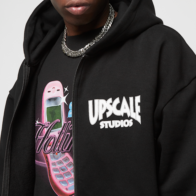 Upscale by Mister Tee Upscale Studios Ultra Heavy Oversize Zip Jacket Schwarz 29065 3