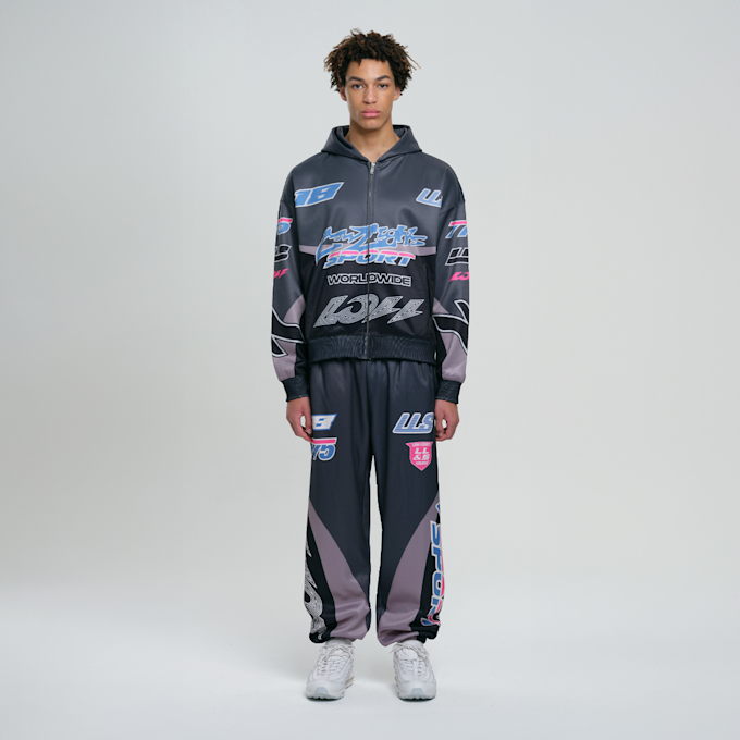 Low Lights Studios Motocross Zip Hoodie 2 siva 29098 4
