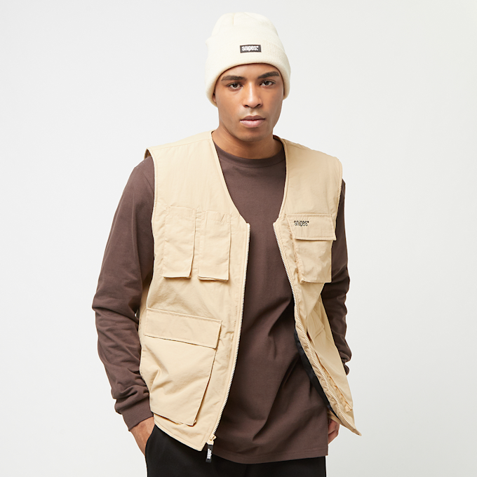 SNIPES Small Logo Multipocket Vest bež 29307 1