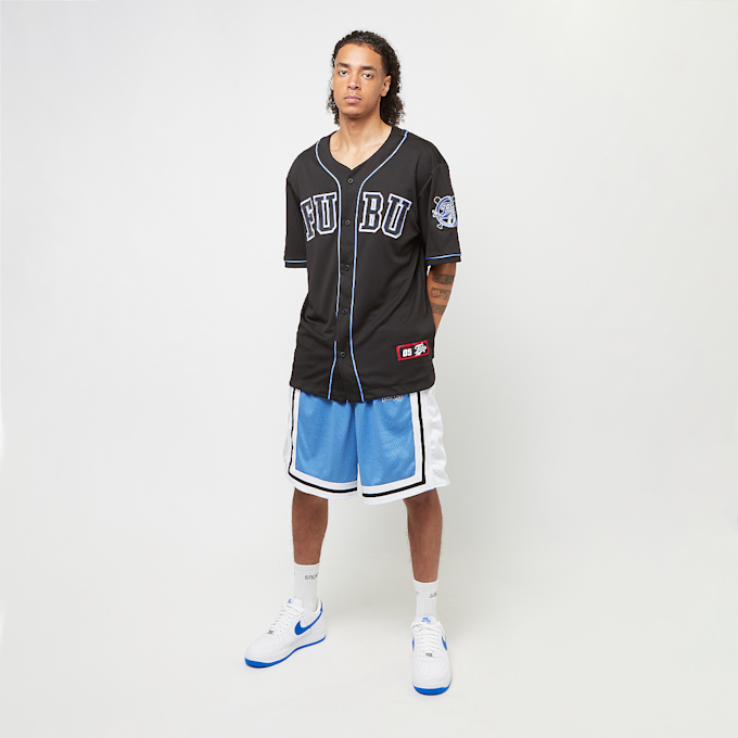 FUBU College Mesh Baseball Jersey nero 30139 6