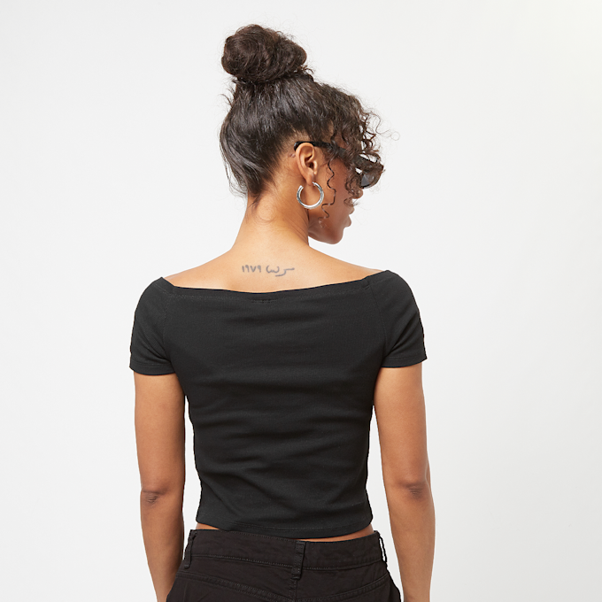 Urban Classics Organic Off Shoulder Rib Tee schwarz 30271 2