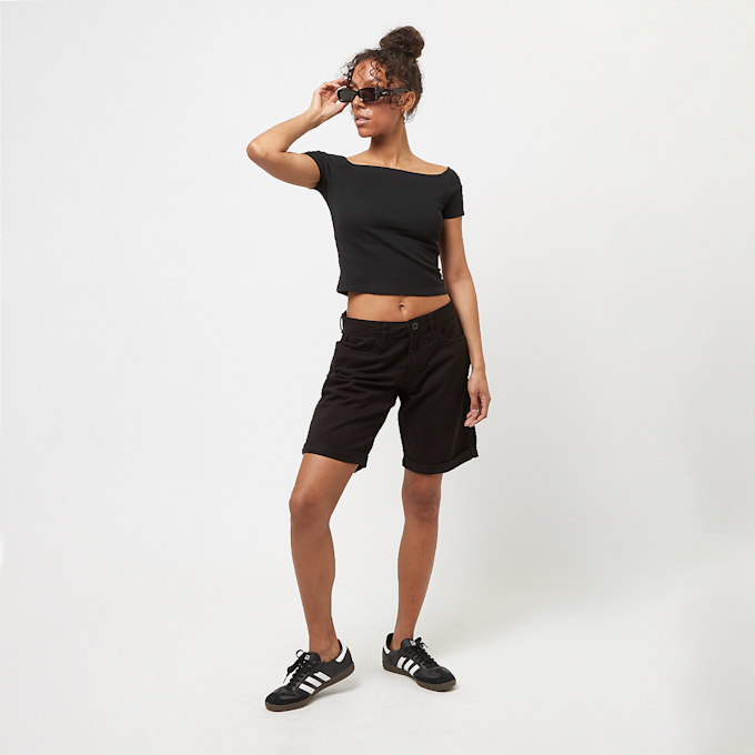 Urban Classics Organic Off Shoulder Rib Tee schwarz 30271 3