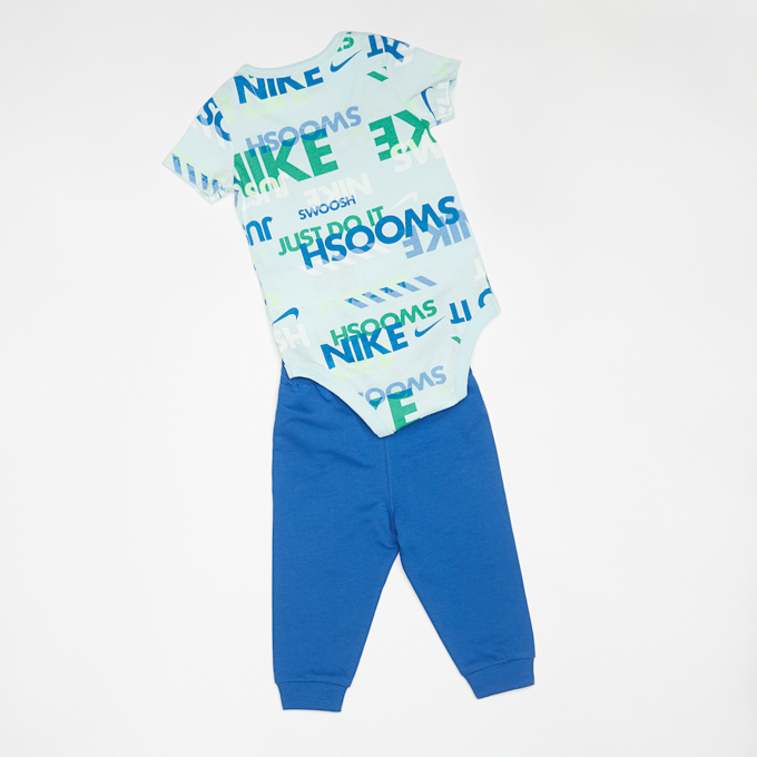 Nike Junior Sportswear Playful Exploration All Over Print Bodysuit Pant Set blau 30464 2