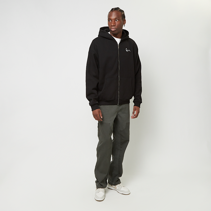 Karl Kani Chest Signature Essential Oversized Zip Hoodie czarny 30691 4