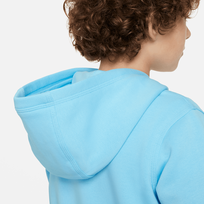 Nike Sportswear Big Kids' (Boys') Fleece Pullover Graphic Hoodie Blau 30811 5