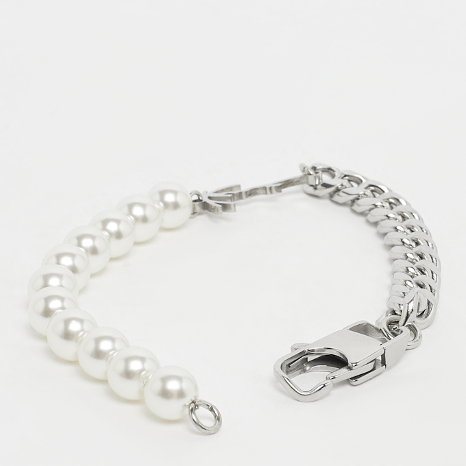Karl Kani Signature Pearl Bracelet argent 30886 2