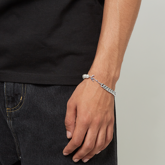Karl Kani Signature Pearl Bracelet argento 30886 3