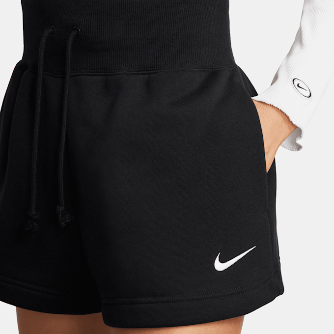 Nike   Sportswear Phoenix Fleece High-Rise Shorts noir 30927 2