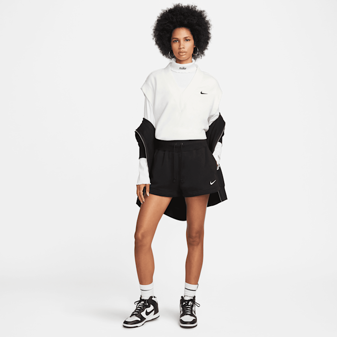 Nike   Sportswear Phoenix Fleece High-Rise Shorts schwarz 30927 4