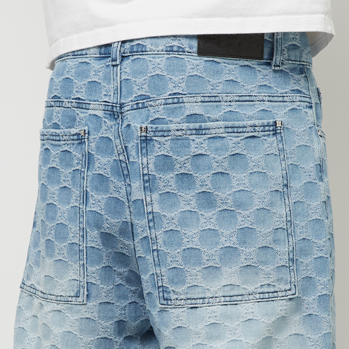 PEQUS Aether Monogram Denim Jorts Blau 31764 4