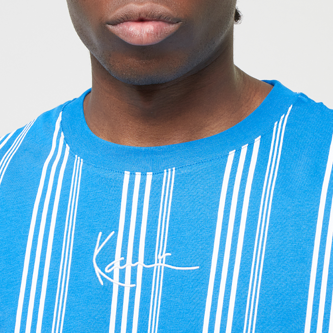 Karl Kani Small Signature Striped Tee blauw 31821 3