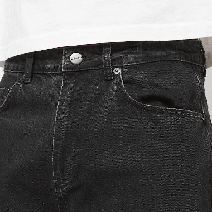 2Y STUDIOS Junan Baggy Basic Shorts Schwarz 31823 4