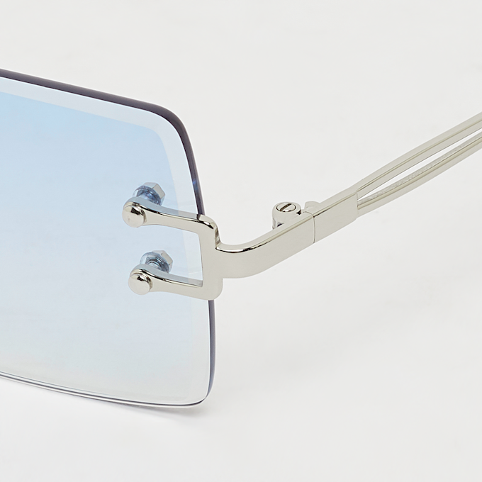 Karl Kani Rahmenlose Sonnenbrille blau 32280 3