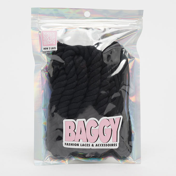 BAGGY ROPE LACES 14mm SET 100cm flex white crna 32426 1